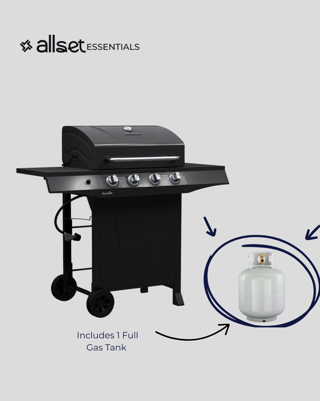 4 Burners Grill Rental