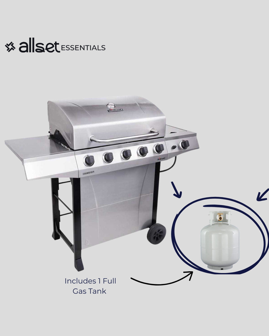 5 Burners Grill Rental