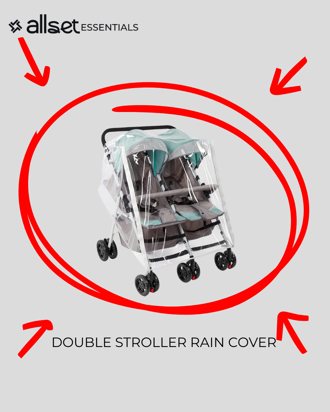 Double Stroller Rain Cover Rental